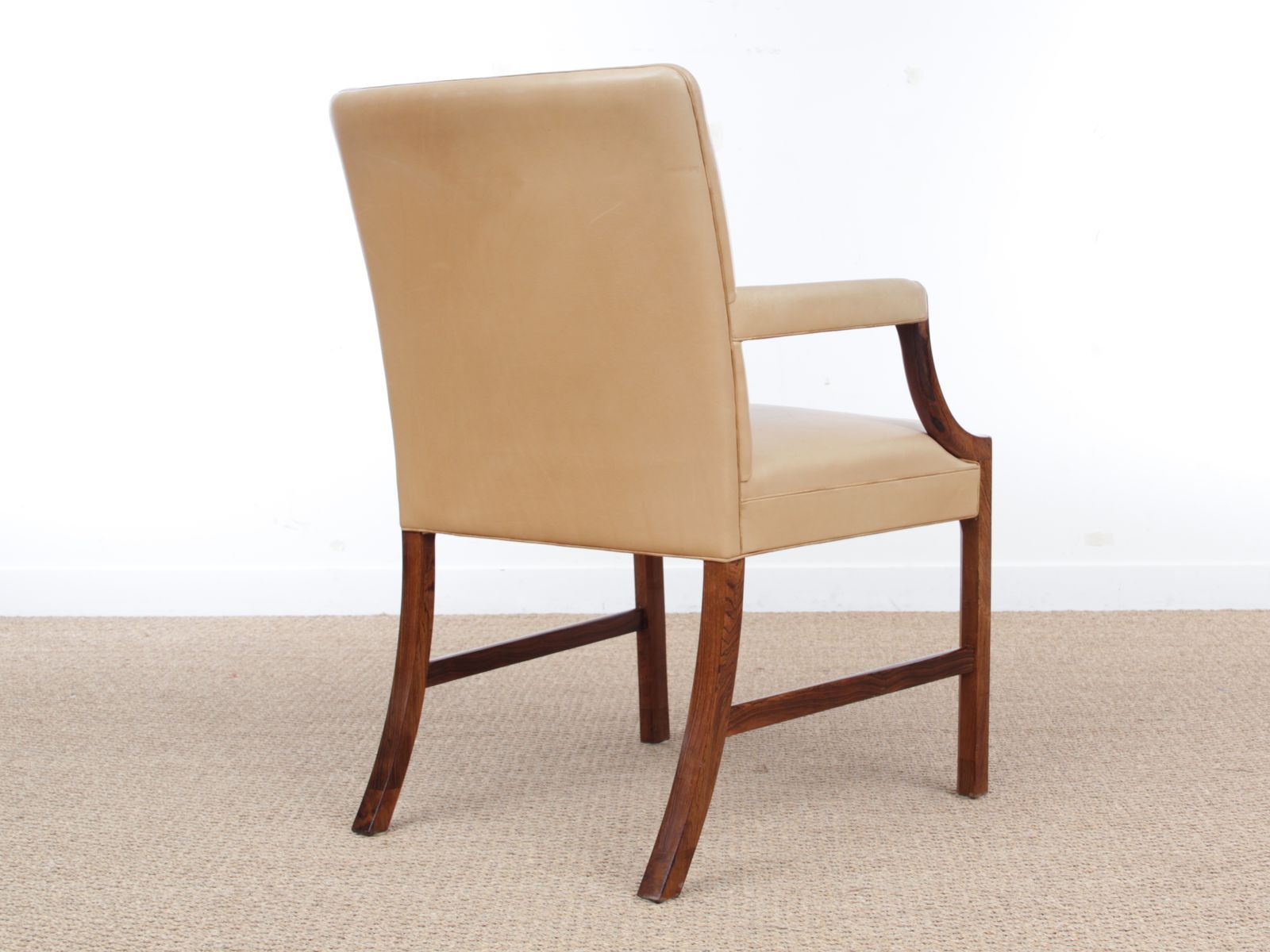 Fauteuil  par Ole Wanscher pour A.J. Iversen Iversen