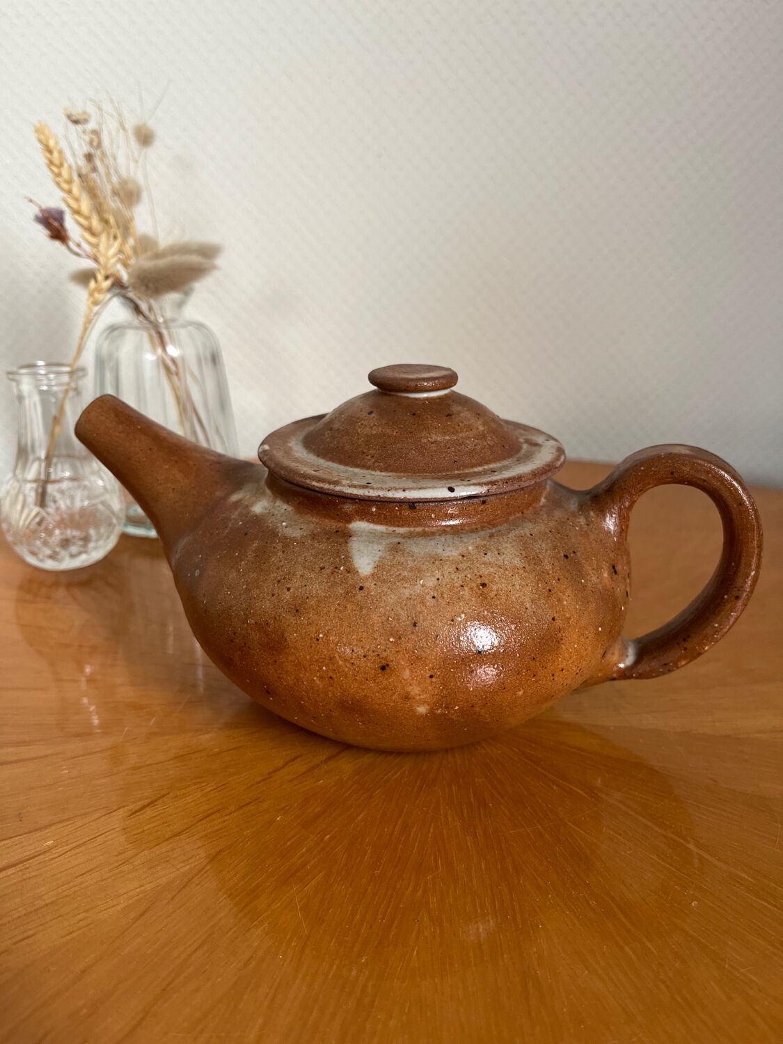 Théière en grès 1960 vintage
