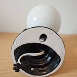 80s hand and globe wall light