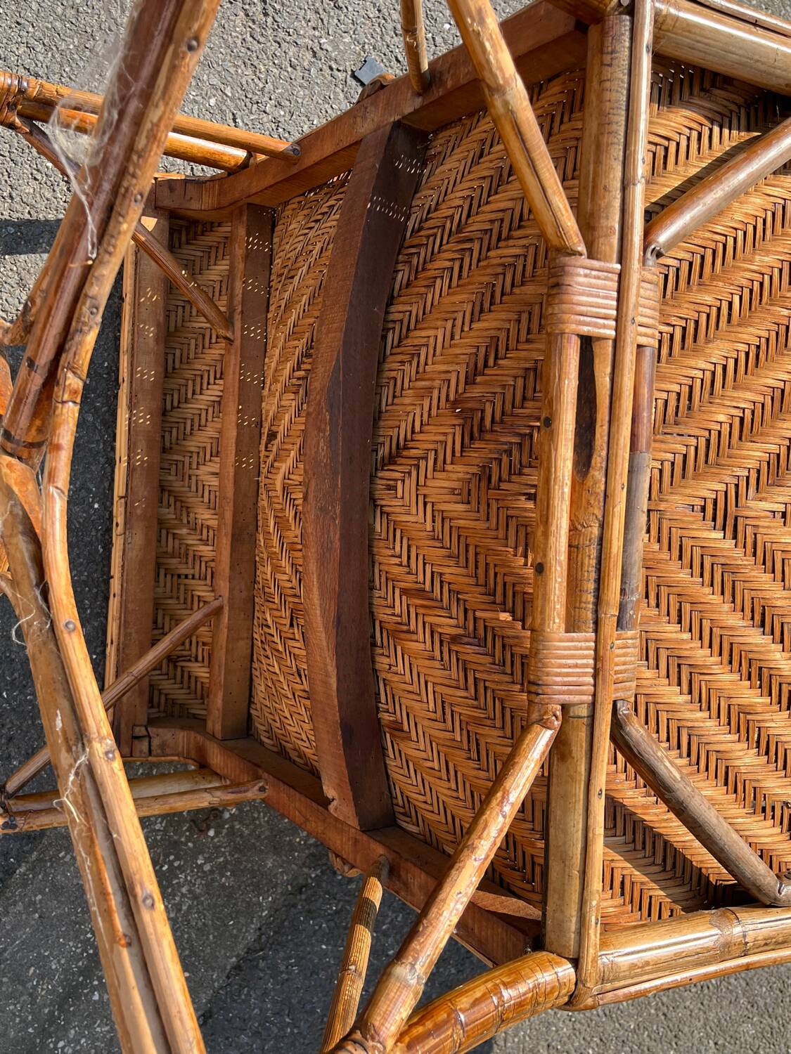 1950s rattan chair garden furniture