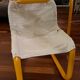 Bureau et chaise tubulaire jaune année 70's