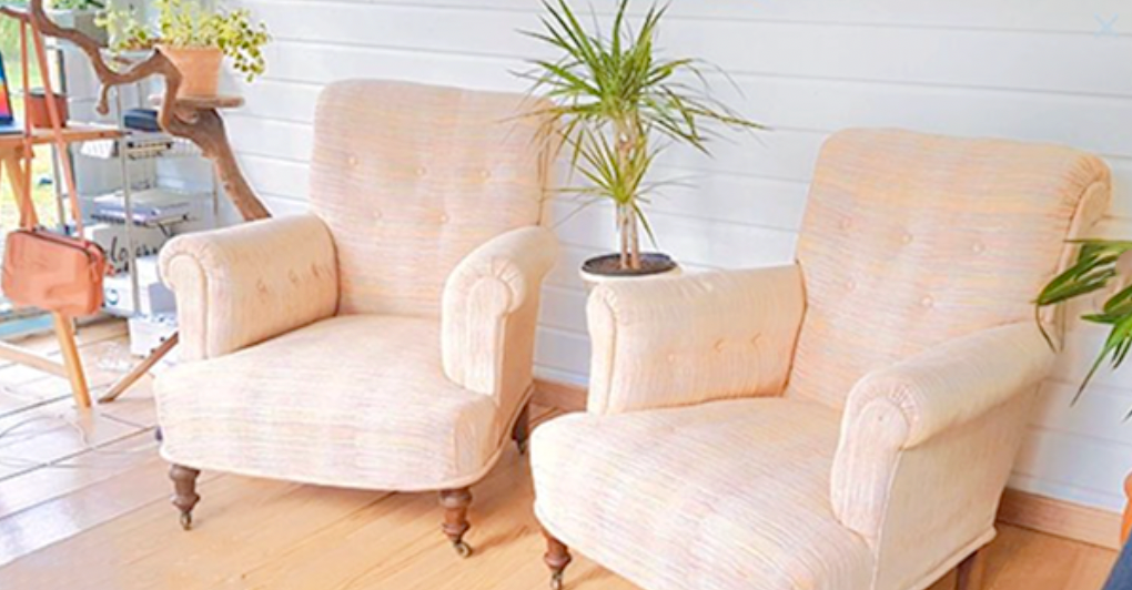 Lot 2 armchairs English / Vintage toad