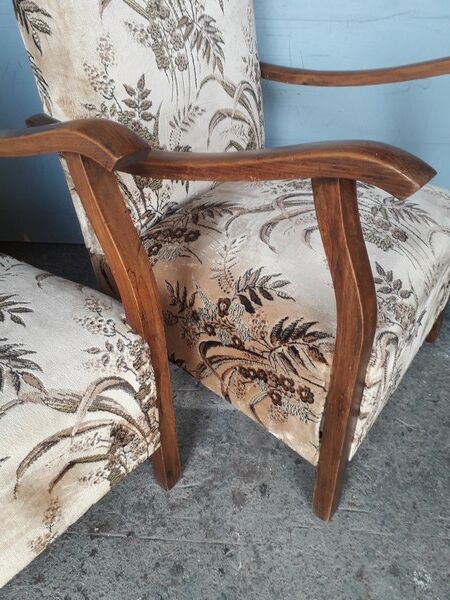 Pair of armchairs toads ep art deco 1930/40
