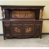 Antique monumental sideboard, credenza