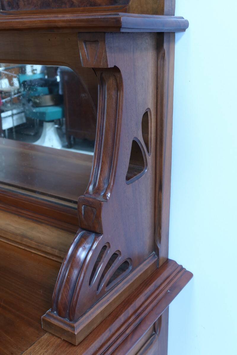 Walnut Sideboard, Art Nouveau – 1900