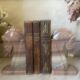 Vintage onyx horse head bookends