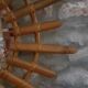 Rattan mirror  57cm
