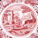 Plateau à gâteaux Cranberry Spode « Italian » Design Lavable au lave-vaisse