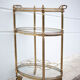 Brass service 3 floors, trolley with wheels
