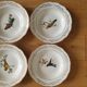 6 deep plates Gien Moineaux from Paris