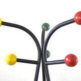 Large free standing colourful fifties coat rack by Roger Feraud