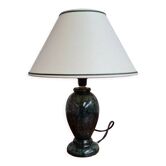 Lampe en albâtre vert émeraude