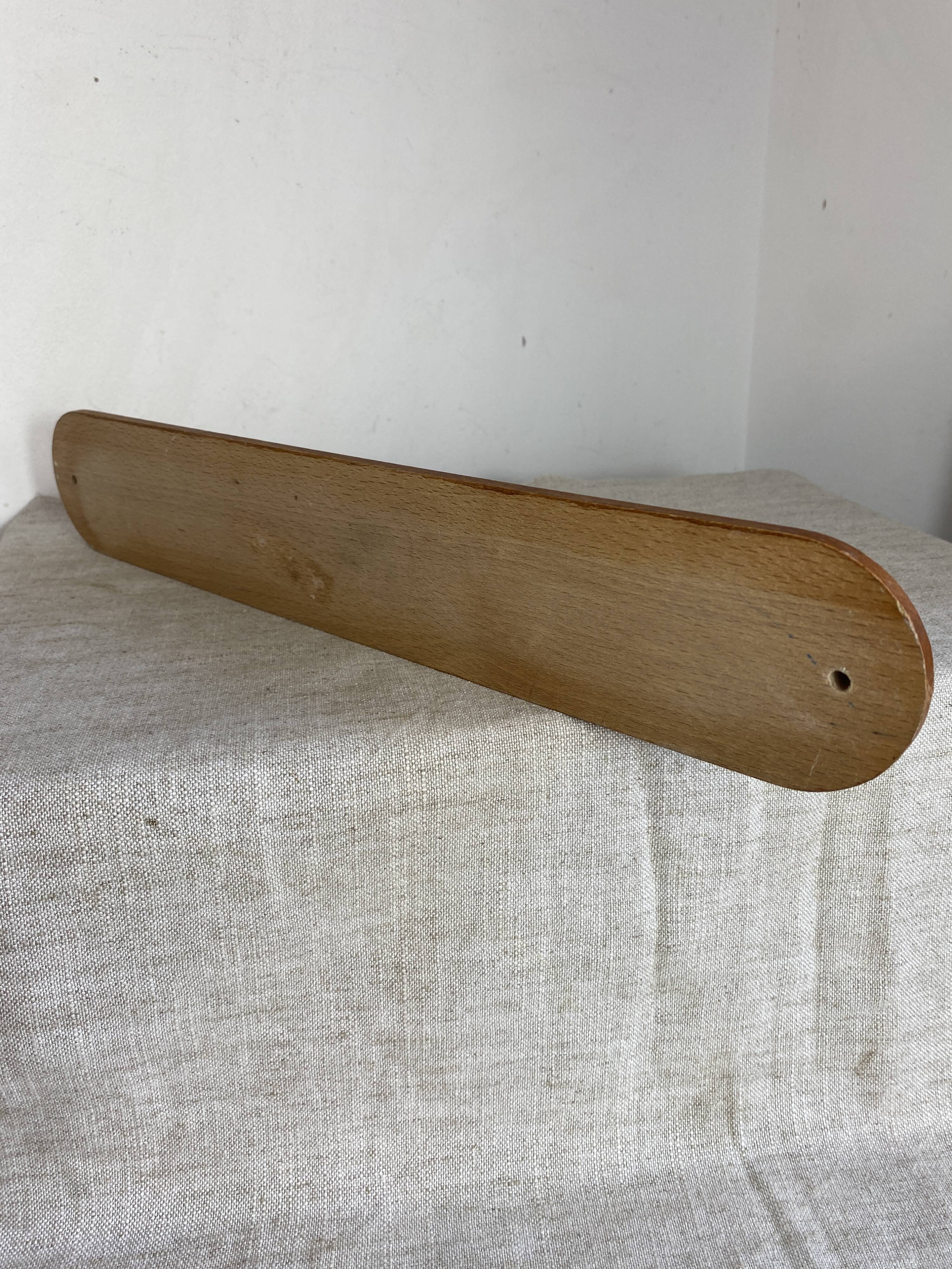 Oak and brass wall hook