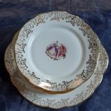 Pastry service / cake 10 dessert plates + 1 main course - FD Chauvigny - France