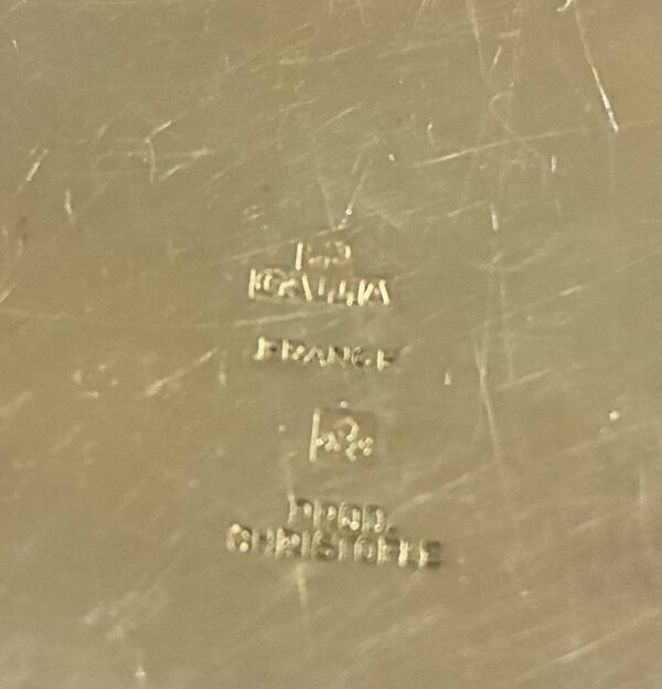 Légumier Christofle Gallia et son plat de présentation plaqué argent