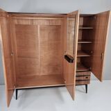 Armoire vintage en noyer, années 1970
