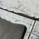Paonazzo white marble Louis-style flat fireplace
