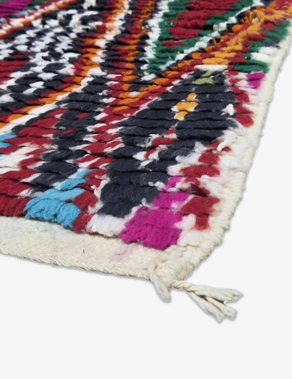 Colourful Berber Rug - 254 x 78 cm