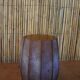 Brown frosted glass vase