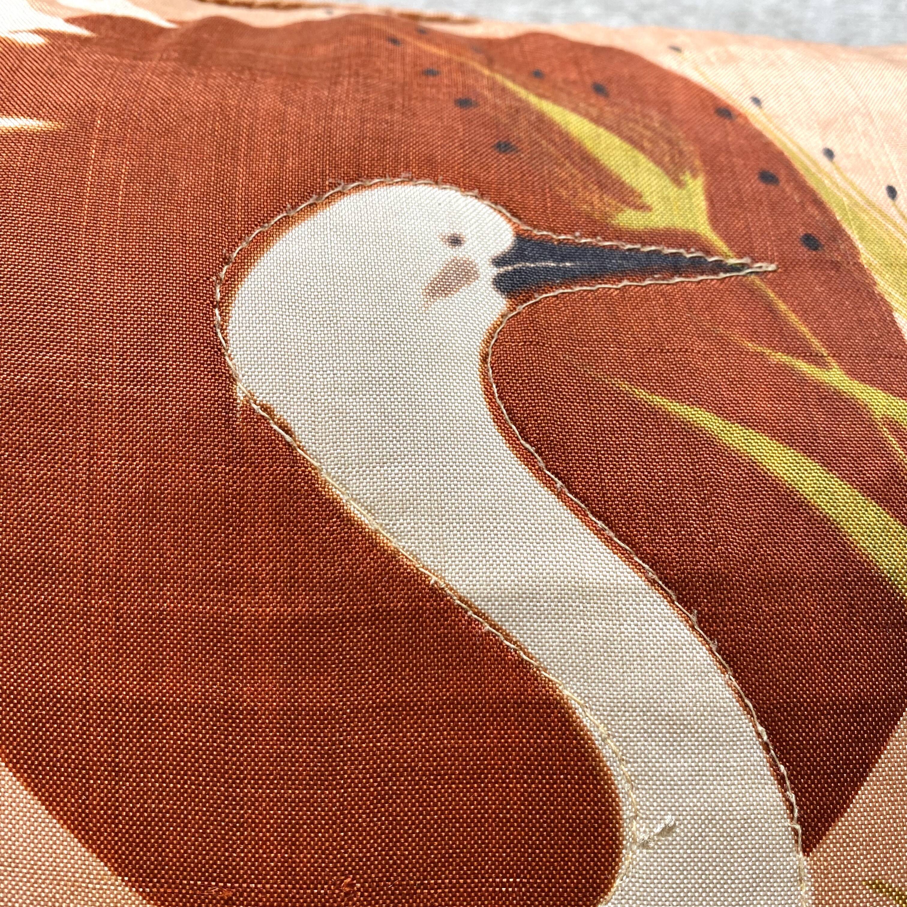 Vintage bird cushion