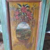Painted row, three doors