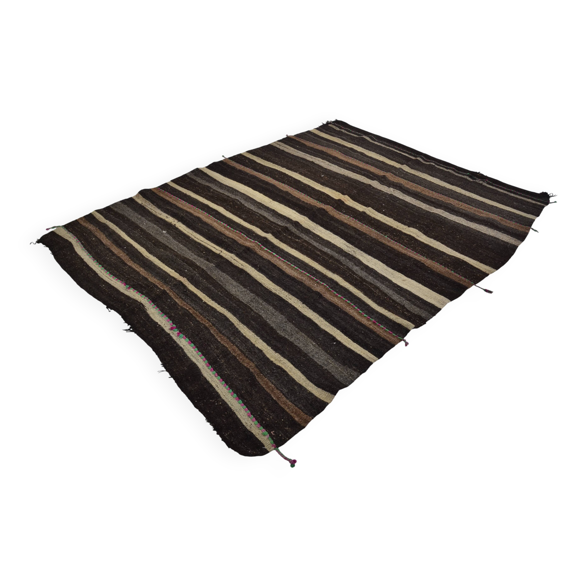 Stripe Vintage Anatolian Kilim Rug  sku 3057