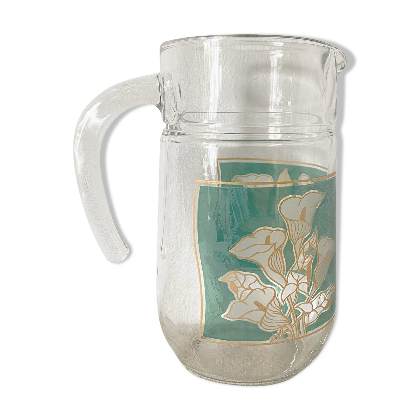 Vintage glass pitcher