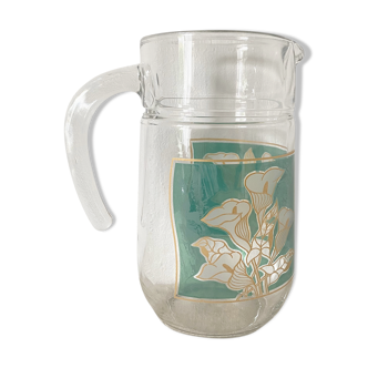 Vintage glass pitcher