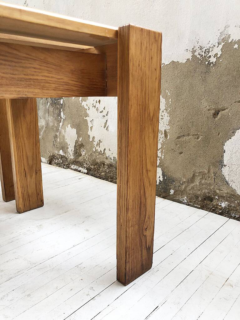 Duo of les arcs mountain pine chairs