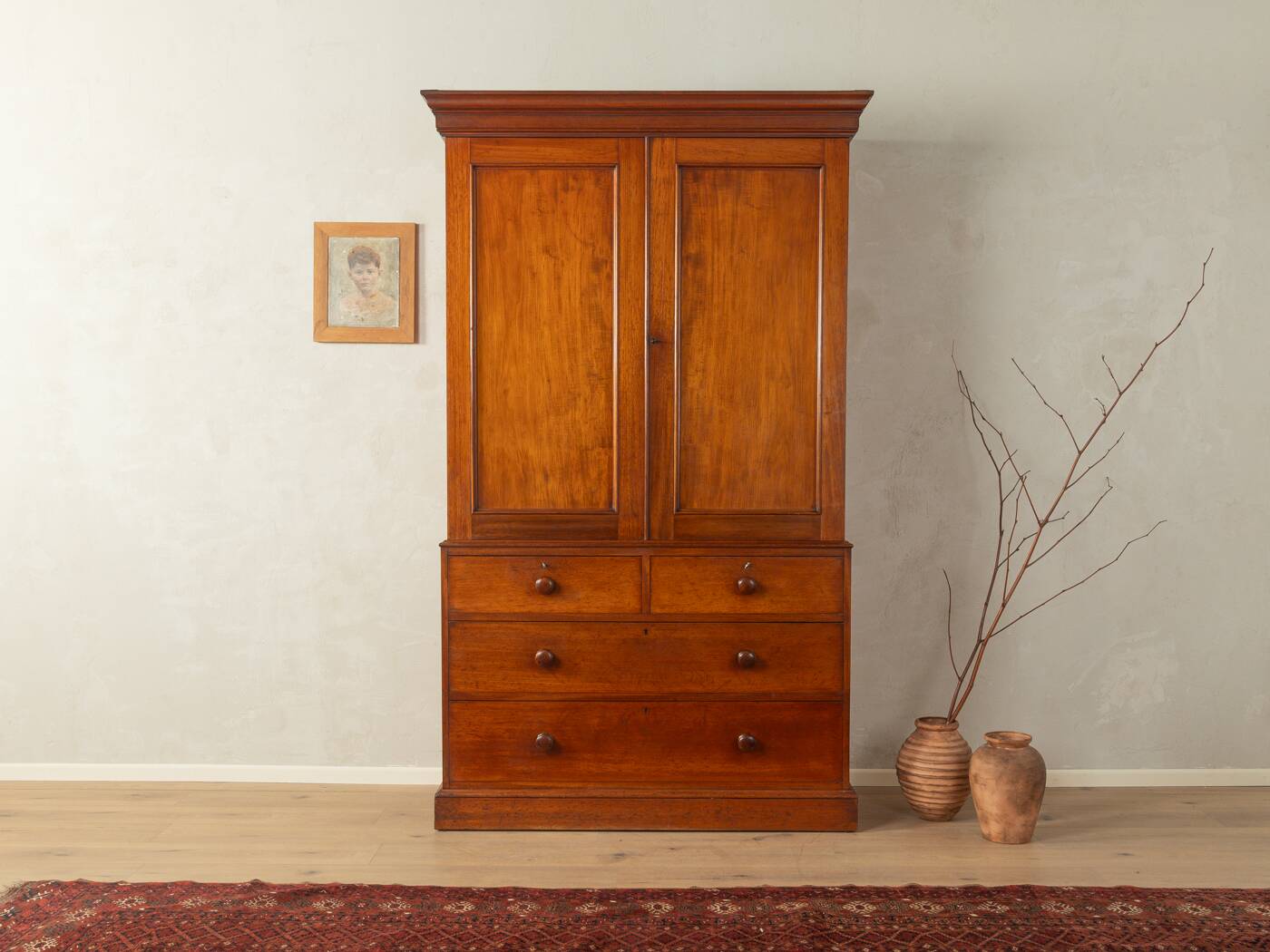 1840s Linen Press laundry cabinet, vintage