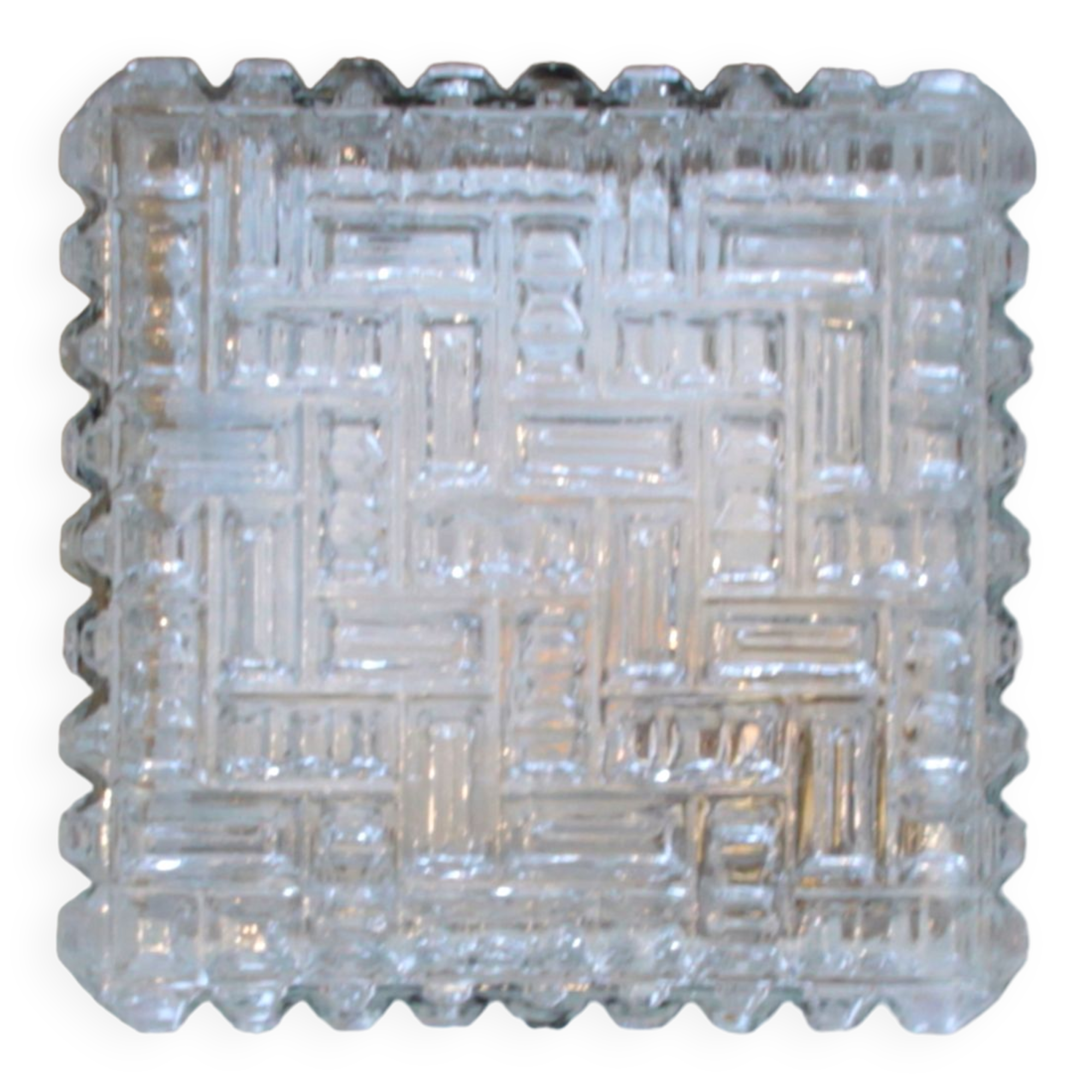 Ceiling lamp minimalist glass 1970 1980