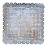 Ceiling lamp minimalist glass 1970 1980