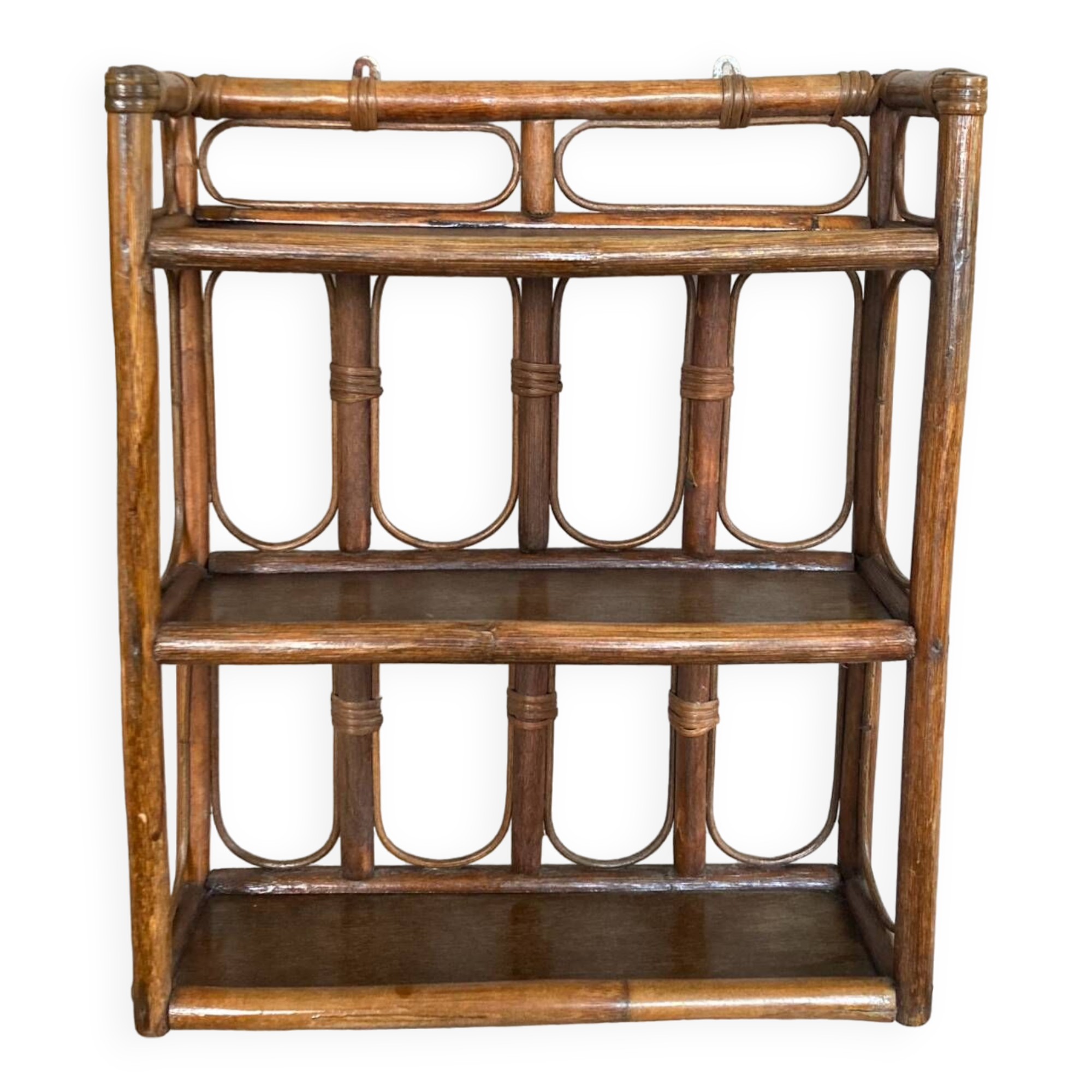 Bamboo wall shelf 1960s/70s