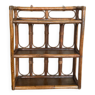 Bamboo wall shelf 1960s/70s