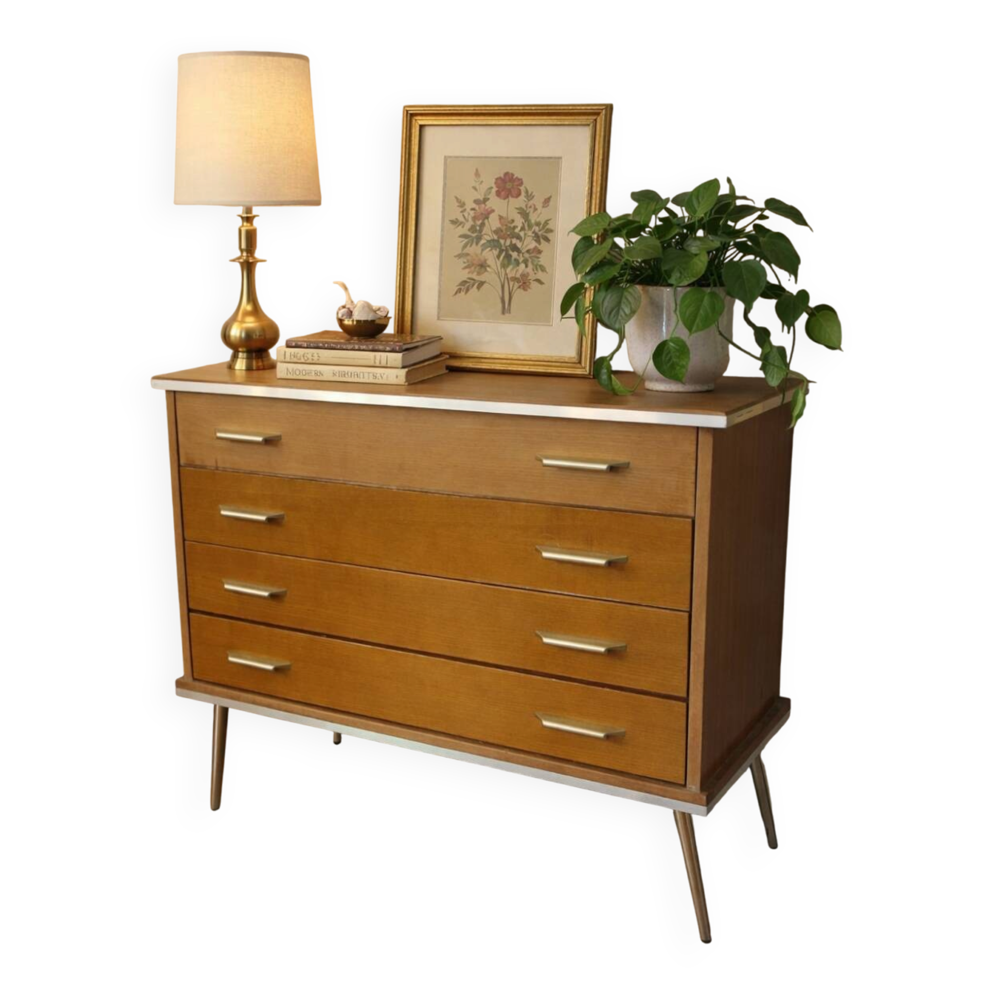 Commode 4 tiroirs années 1960