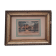 Antique engraving, framed, titled "Le Pont Neuf".