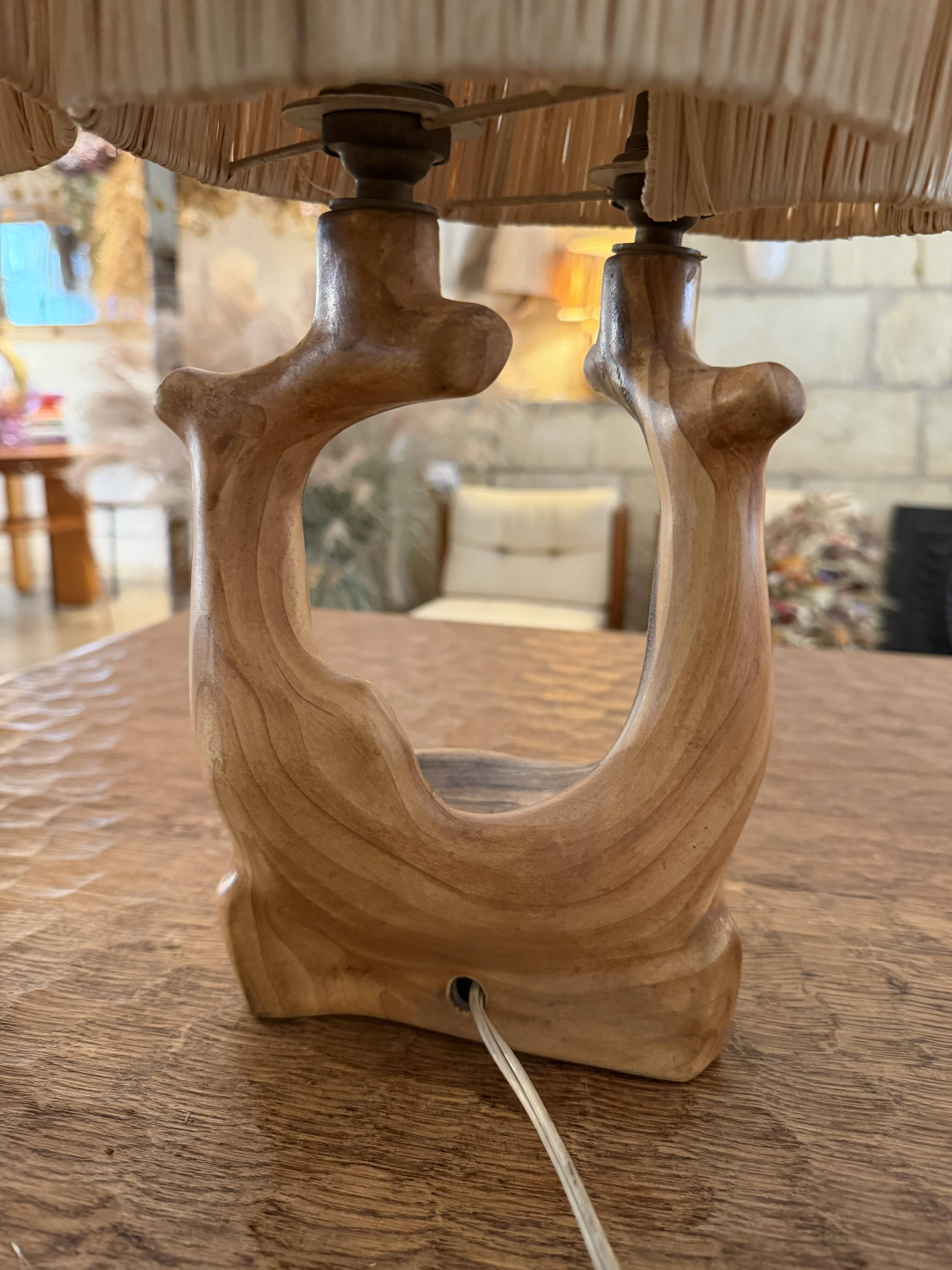 Grandjean Jourdan Vallauris pair of foot lamps 1960