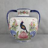 XXL ball vase in Quimper HB earthenware