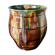 Cache-pot en céramique vernissée style provençal