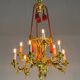 Louis XVI Style Basket Chandelier in Gilt Bronze Circa 1880