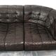De Sede DS-11 three seater in chocolate braun leather