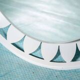 Organic mirror Space Age 1970s Hillebrand