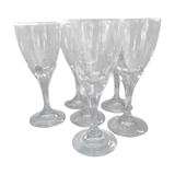 6 glasses on foot, Bormioli, Rocco