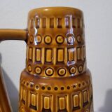 Ochre vase with handle, Scheurich Keramik, West Germany, 1960,70