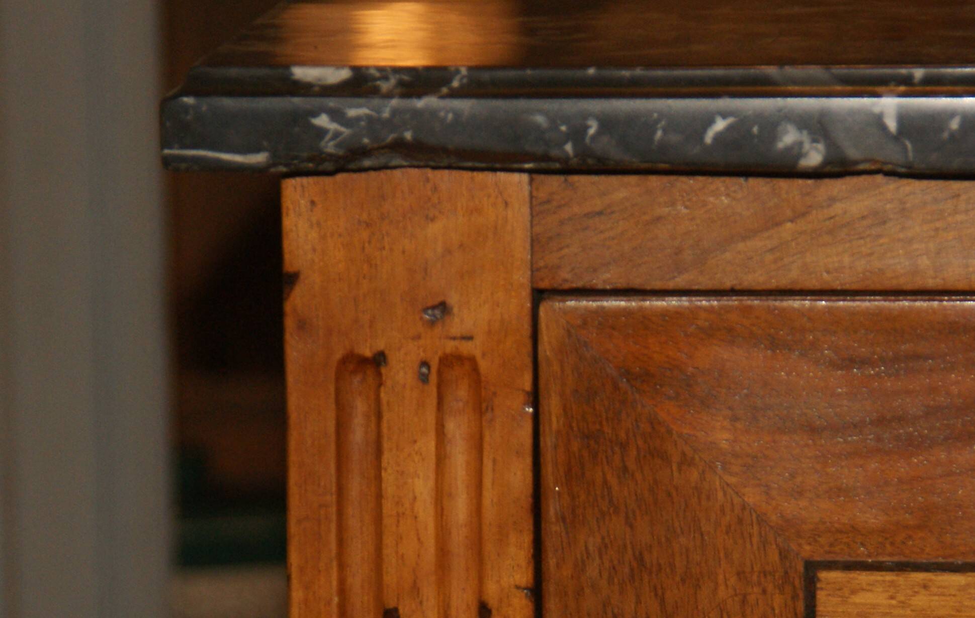 Louis XVI period light mahogany secretary