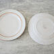 10 old dessert plates in opaque porcelain SA