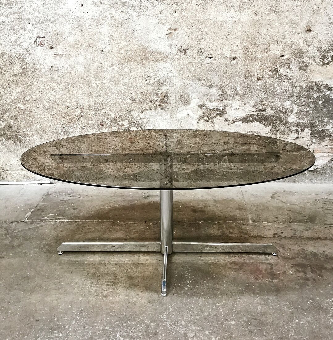 Oval dining table, Roche Bobois, 1970