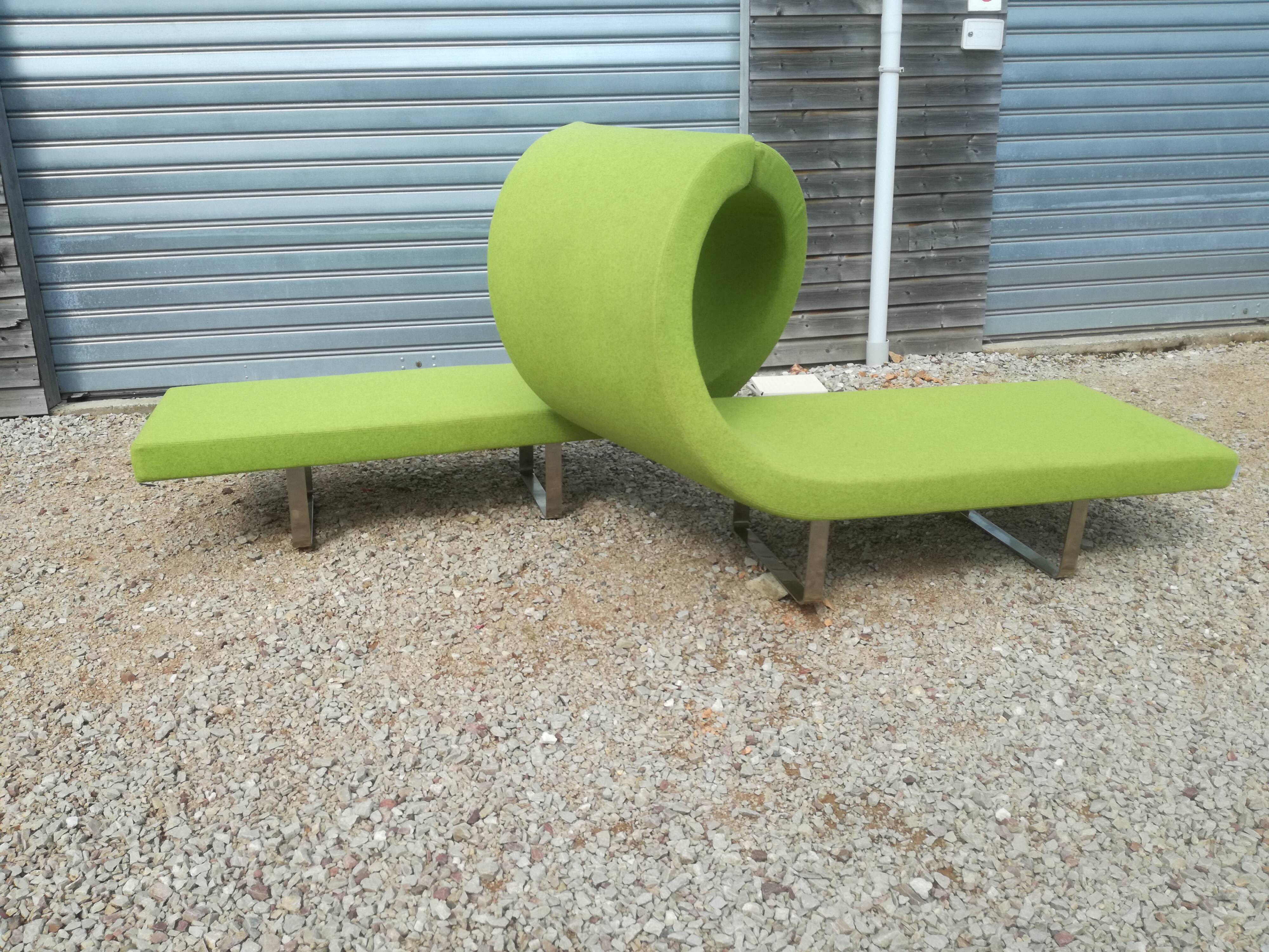 Bartoli sofa bench design highway 4 modules green Anis