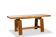 Light cherry wood varnished desk. 1970s