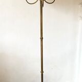 Tripod floor lamp in gilded brass 3 lights